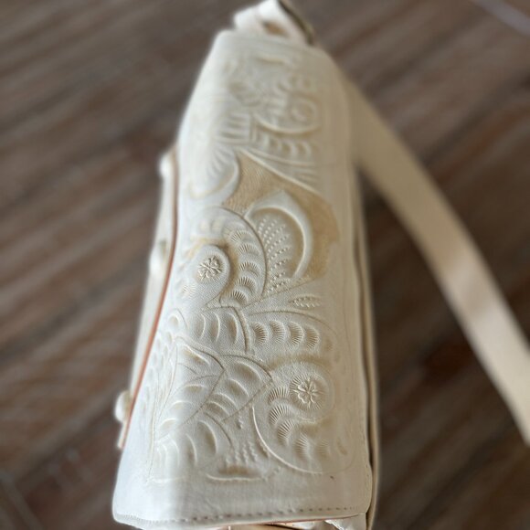 Vintage Flores Leather Handbag - Picture 5 of 7